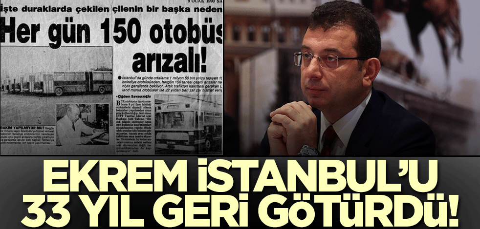 Ekrem İstanbul'u 33 yıl geri götürdü! İşte 1990'ın İstanbul manşeti işte bugünün İstanbul'u