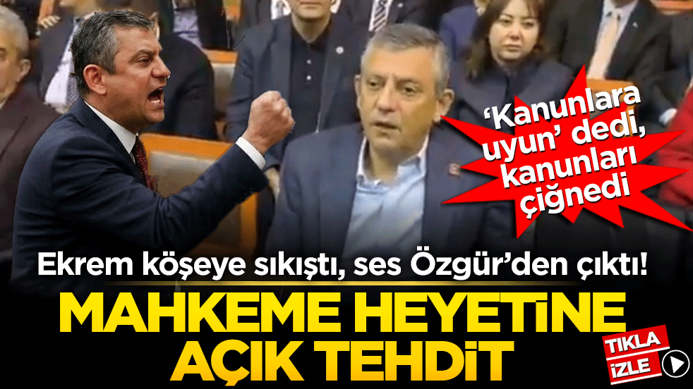 Ekrem köşeye sıkıştı, ses Özgür’den çıktı! Mahkeme heyetine açık tehdit