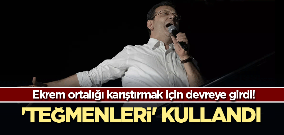 Ekrem ortalığı karıştırmak için devreye girdi! Bu sefer 'Teğmenleri' kullandı