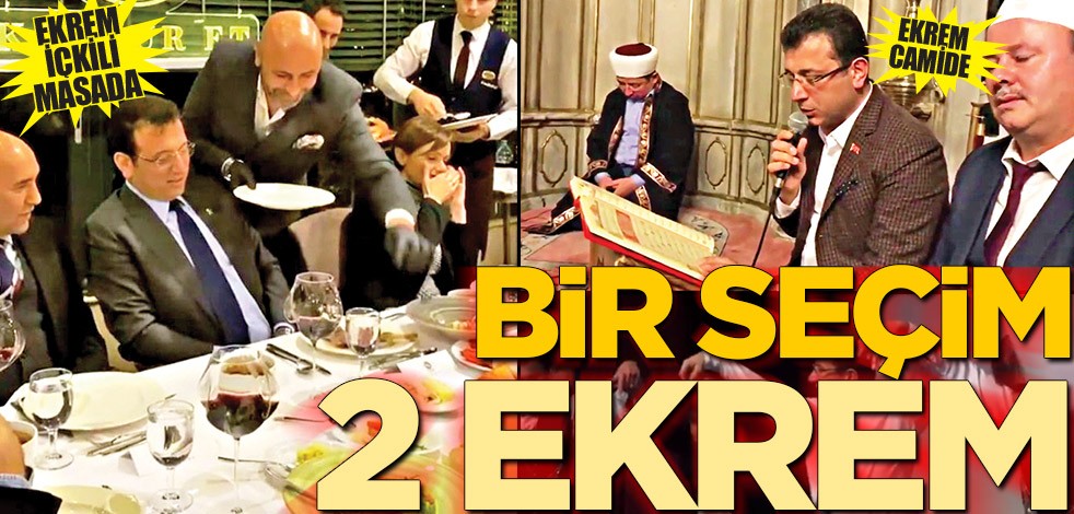 Ekrem seçimden önce başka, sonra başka...