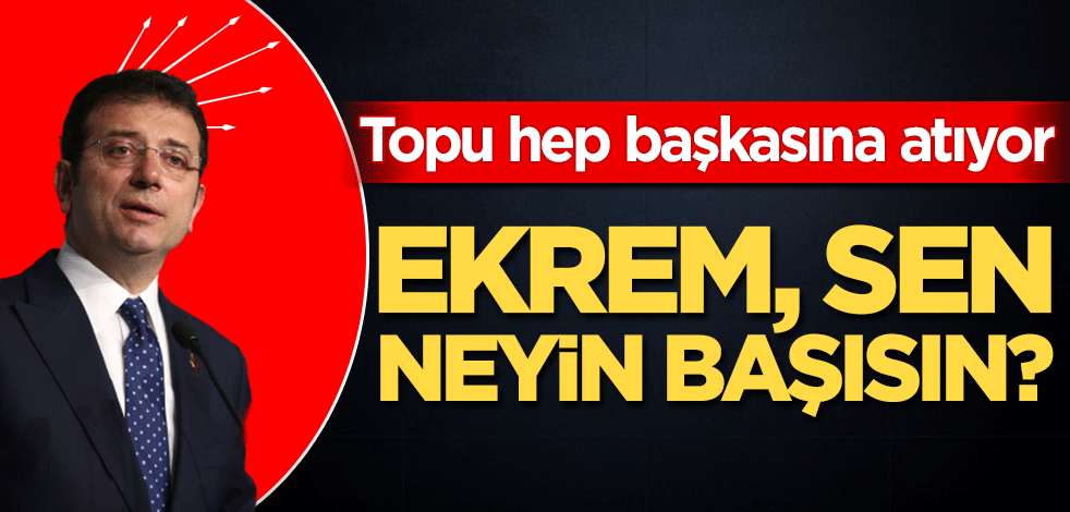 Ekrem, sen neyin başısın?