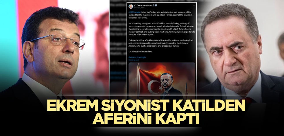 Ekrem Siyonist katilden aferini kaptı
