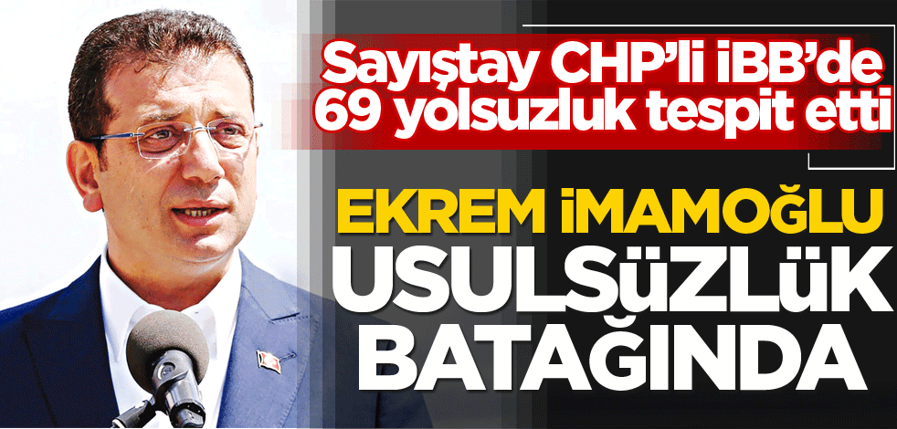 Ekrem, usulsüzlük batağında