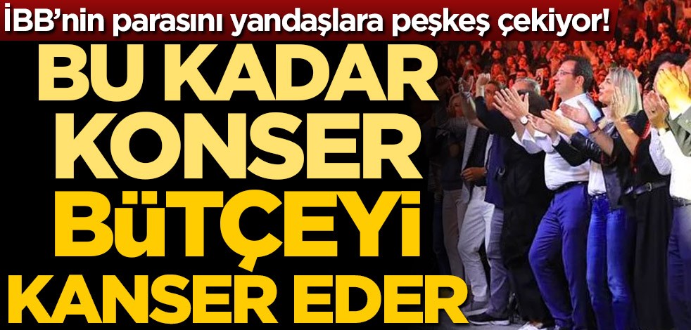 Ekrem yandaşa çalışıyor! Bu kadar konser kanser eder!