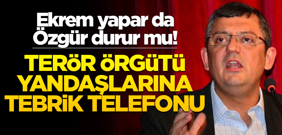 Ekrem yapar da Özgür durur mu! PKK sevici Amedspor'a tebrik