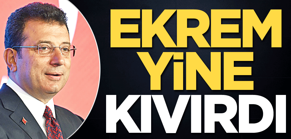 Ekrem yine kıvırdı