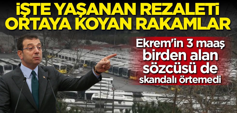 Ekrem'in 3 maaşlı sözcüsü de skandalı örtemedi: İşte ulaşımda yaşanan rezaleti ortaya koyan rakamlar