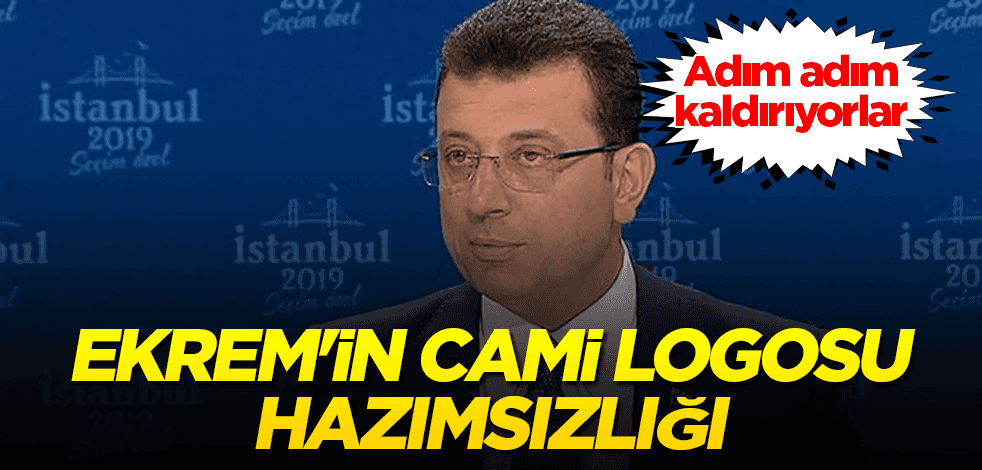 Ekrem'in cami logosu hazımsızlığı