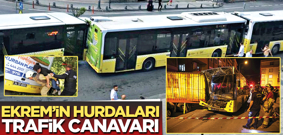 Ekrem’in hurdaları trafik canavarı