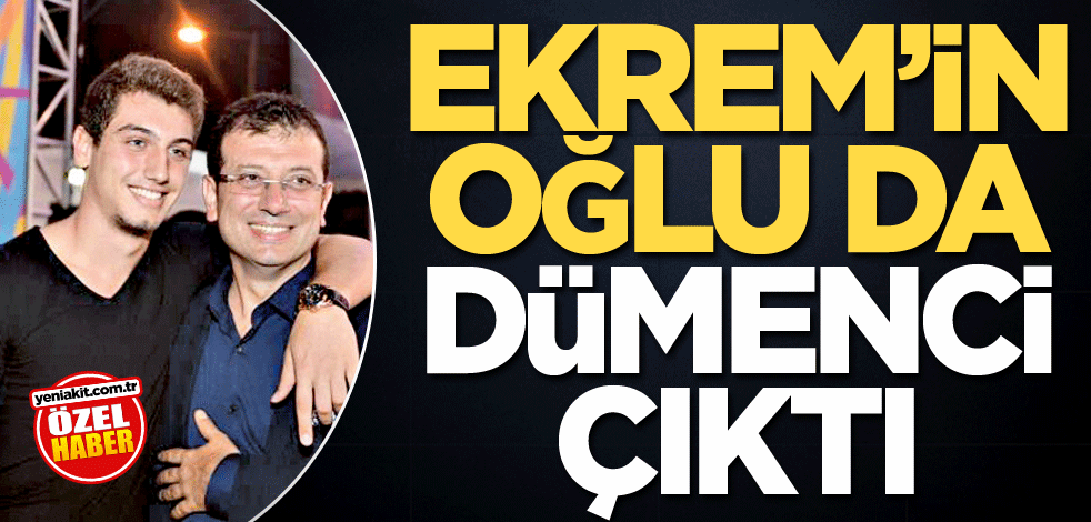 Ekrem’in oğlu da dümenci çıktı