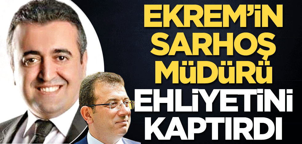 Ekrem’in sarhoş müdürü ehliyetini kaptırdı