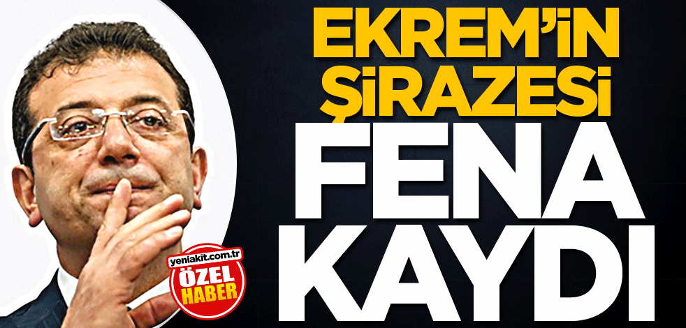 Ekrem'in şirazesi fena kaydı