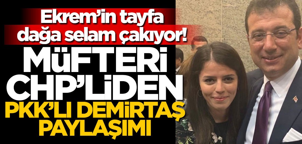 Ekrem’in tayfa dağa selam çakıyor! Müfteri CHP’liden PKK’lı Demirtaş paylaşımı