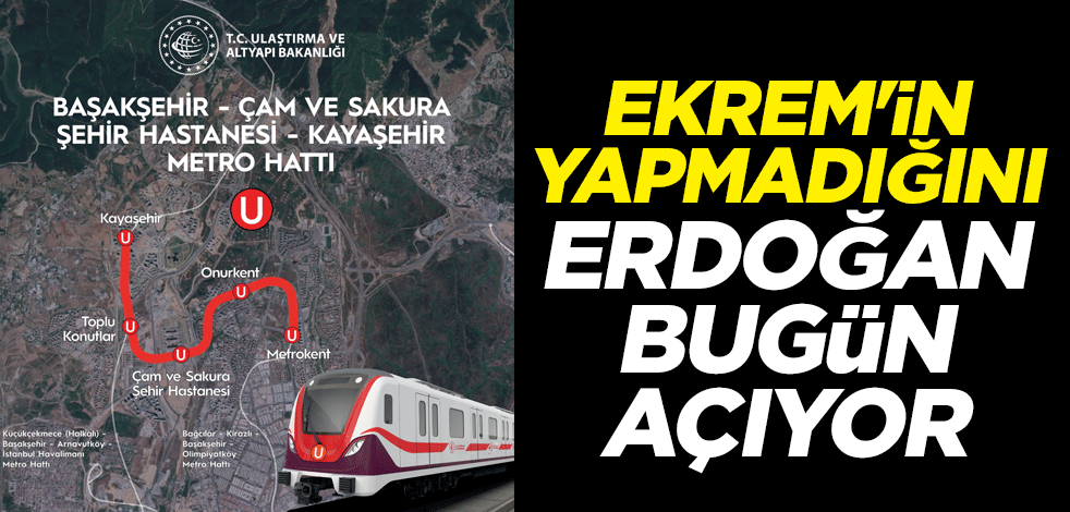 Ekrem'in yapmadığını Erdoğan bugün açıyor