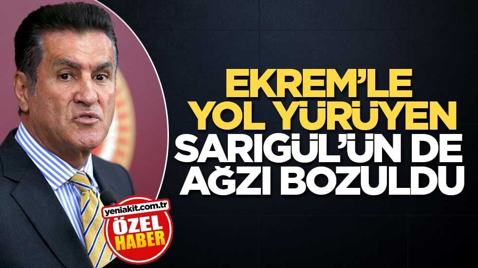 Ekrem’le yol yürüyen Sarıgül'ün de ağzı bozuldu