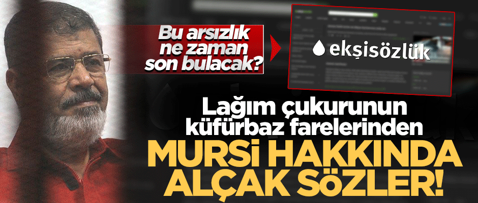 Lağım çukurunun küfürbaz farelerinden büyük alçaklık!