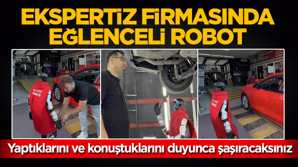 Ekspertiz firmasında eğlenceli robot: Yaptıklarını ve konuştuklarını duyunca şaşıracaksınız
