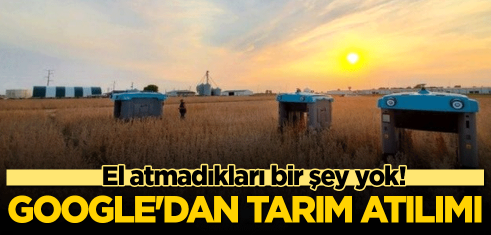 El atmadıkları bir şey yok! Google'dan tarım atılımı