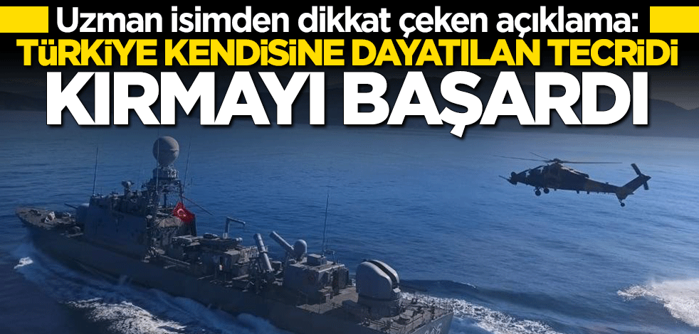 El-Havvas Takıyye: Türkiye Akdeniz'de dayatılmaya çalışılan tecridi kırmayı başardı