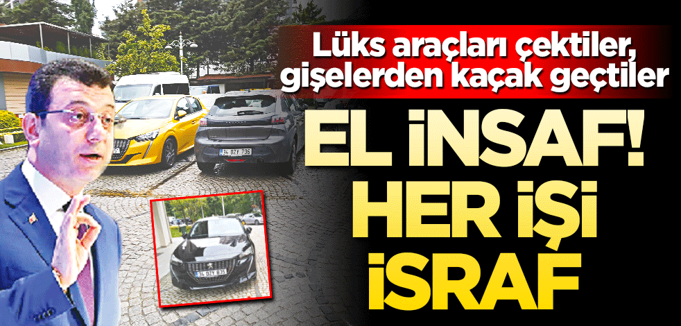 El insaf! Her işi israf Lüks araçları çektiler, gişelerden kaçak geçtiler