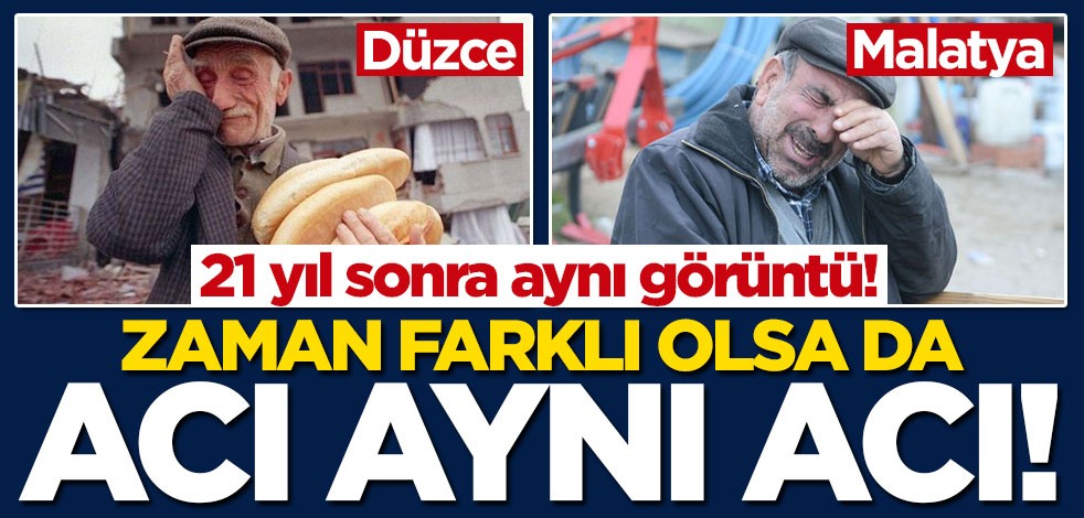 Elazığ depremi sonrası bu fotoğraf 21 yıl önceyi hatırlattı