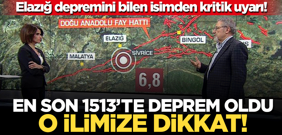 Elazığ depremini bilen Prof. Dr. Naci Görür'den kritik uyarı! Kahramanmaraş'a dikkat
