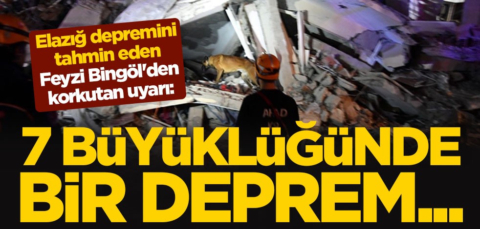 Elazığ depremini tahmin eden Feyzi Bingöl'den korkutan uyarı: 7 büyüklüğünde bir deprem...
