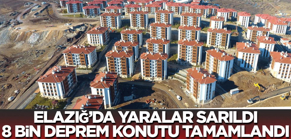 Elazığ'da yaralar sarıldı 8 bin deprem konutu tamamlandı
