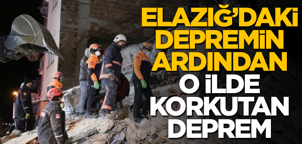 Elazığ'daki depremin ardından Malatya'da korkutan deprem