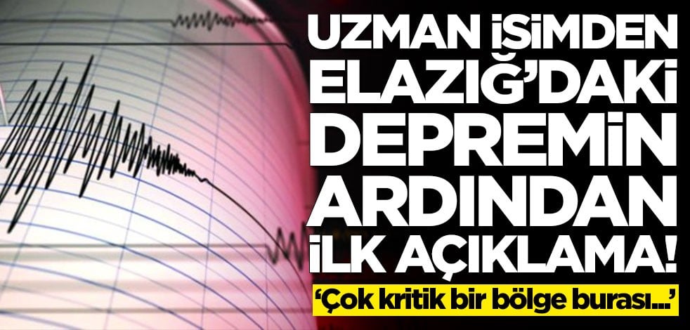 Elazığ'daki depremin ardından uzman isimden ilk açıklama! 'Burada bir depremin olacağı belliydi'