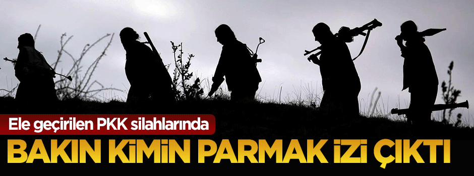 Ele geçirilen PKK silahlarında YPG'li teröristin parmak izi çıktı