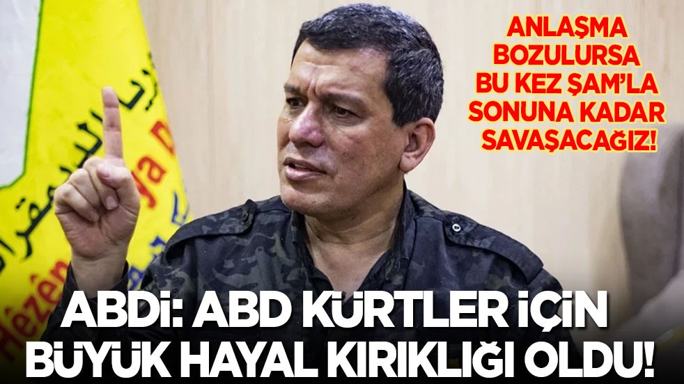 Elebaşı Abdi: ABD Kürtler için büyük hayal kırıklığı oldu! Anlaşma bozulursa bu kez Şam’la sonuna kadar savaşacağız!
