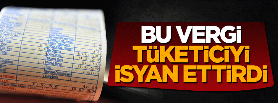 Elektrik faturasındaki vergiler tüketiciyi bezdirdi