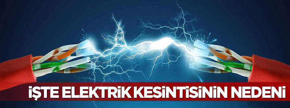Elektrik kesintisinin nedeni belli oldu