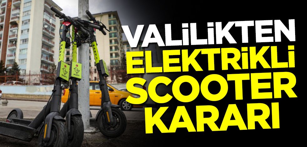 Elektrikli scooterlar için flaş karar
