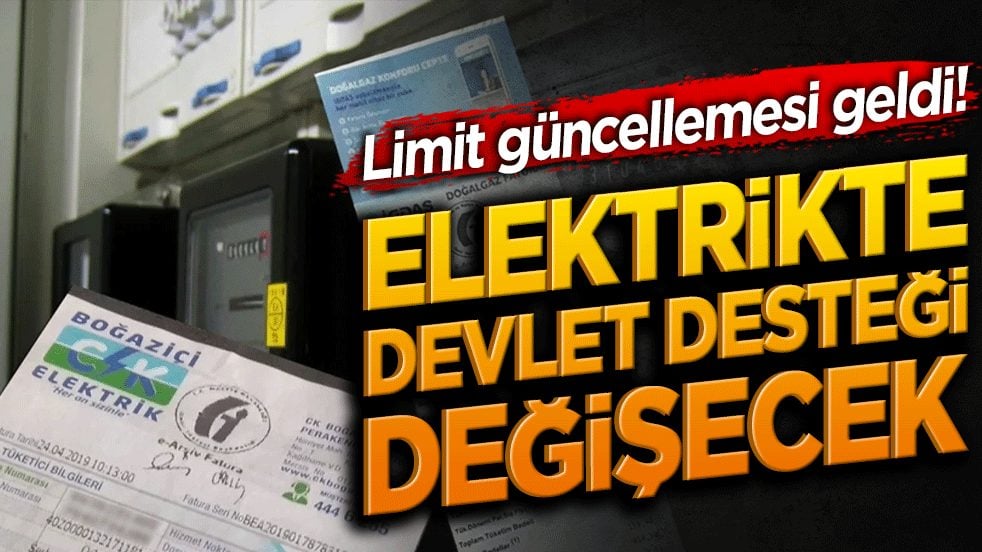 Elektrikte devlet desteği düşürüldü