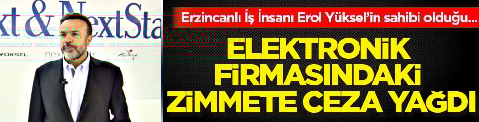 Elektronik firmasındaki zimmete ceza yağdı