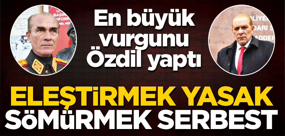 Eleştirmek yasak sömürmek serbest