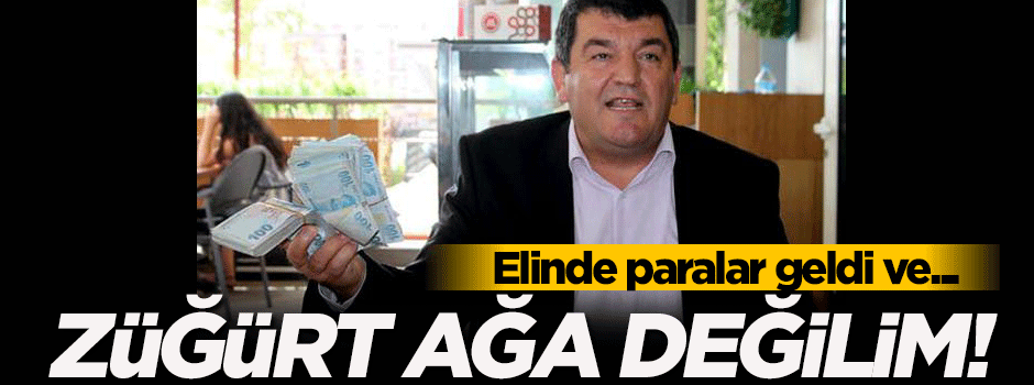 Basın toplantısına elinde paralarla geldi: Ben züğürt ağa değilim!