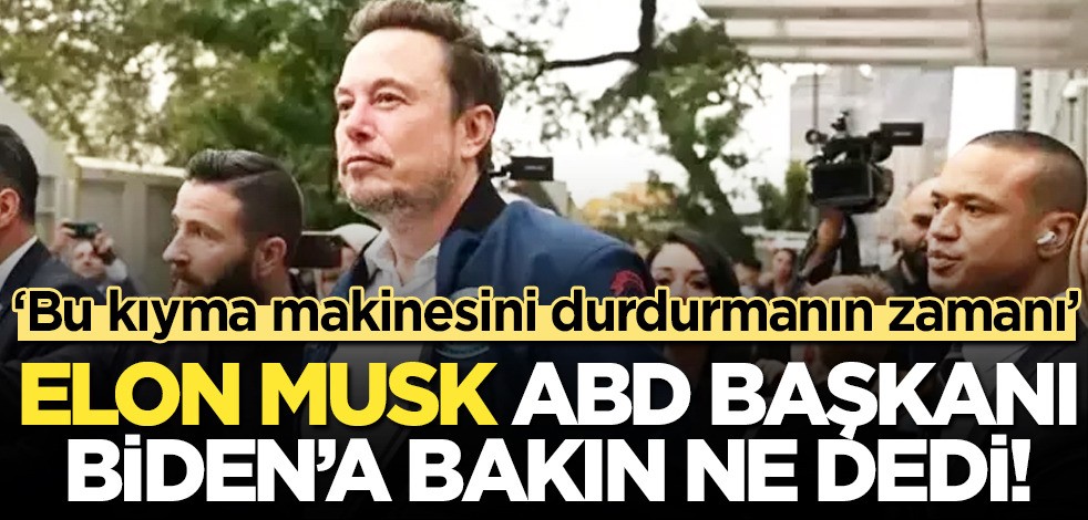 Elon Musk'tan Biden'e çağrı: ABD’li milyarder endişeler duyuyor! 'Bu kıyma makinesini...! Tepki paylaşımı