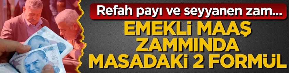Emekli maaş zammında masadaki 2 formül: Kök maaşlara refah payı ve seyyanen zam geliyor mu?