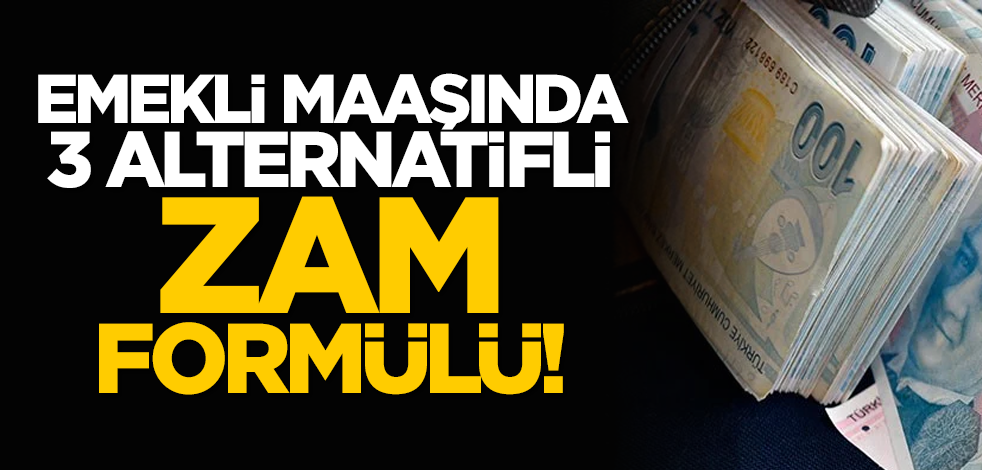 Emekli maaşında üç alternatifli zam formülü!