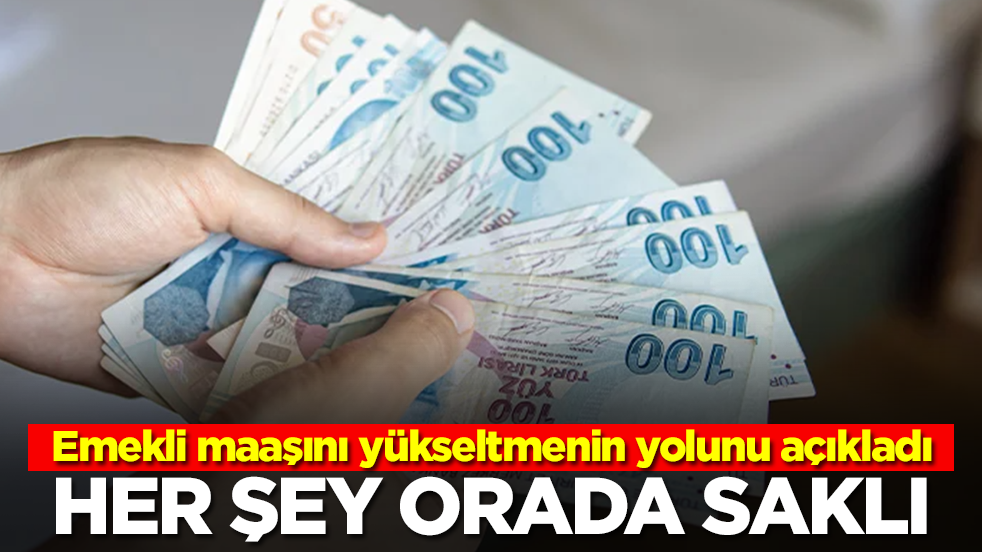 Emekli maaşını yükseltmenin yolunu açıkladı: Her şey orada saklı