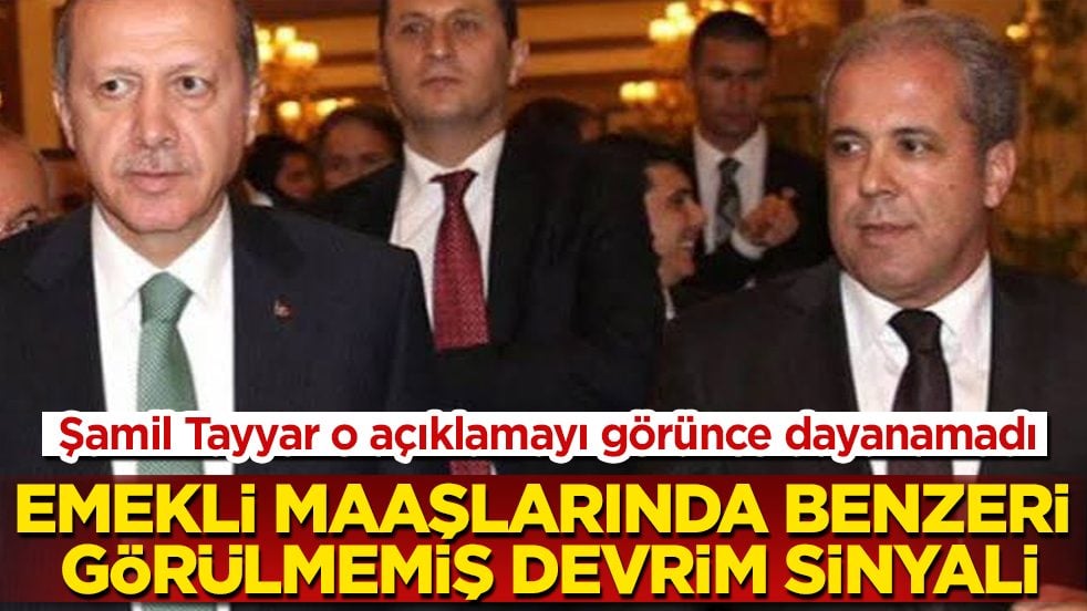 Emekli maaşlarında benzeri görülmemiş devrim sinyali! Şamil Tayyar o açıklamayı görünce dayanamadı