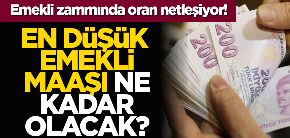 Emekli zammında oran netleşiyor! En düşük emekli maaşı ne kadar olacak?