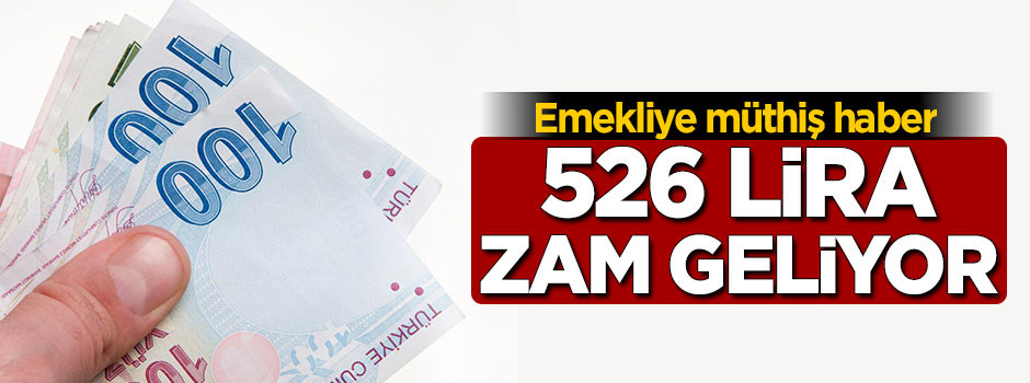 Emeklilere 526 lira zam yapılacak