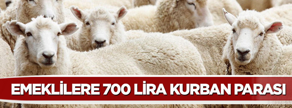 Emeklilere 700 lira kurban parası
