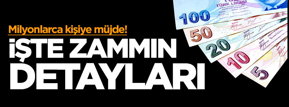 Emeklilere verilen zammın detayları belli oldu