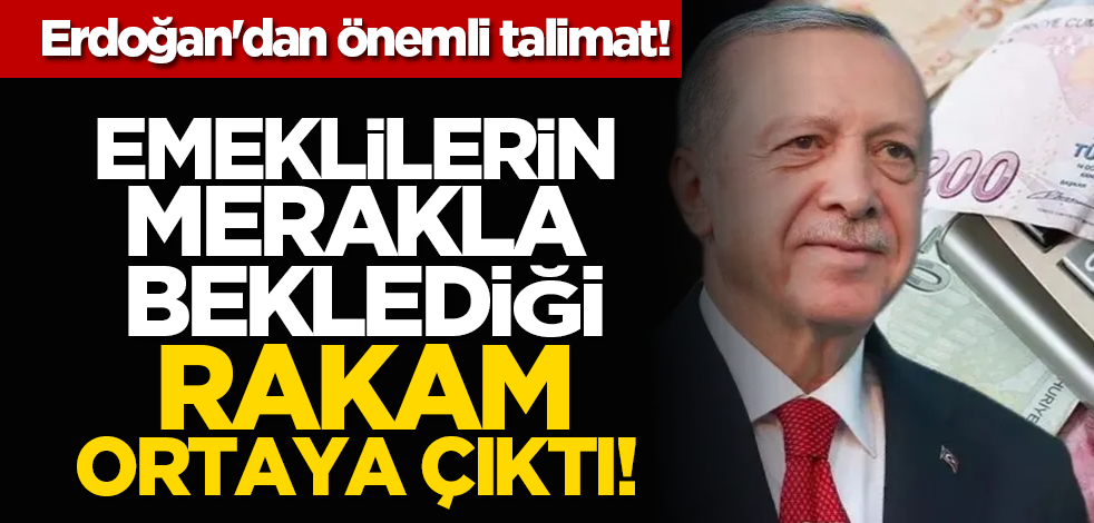 Emeklilerin merakla beklediği rakam ortaya çıktı! Erdoğan'dan önemli talimat!