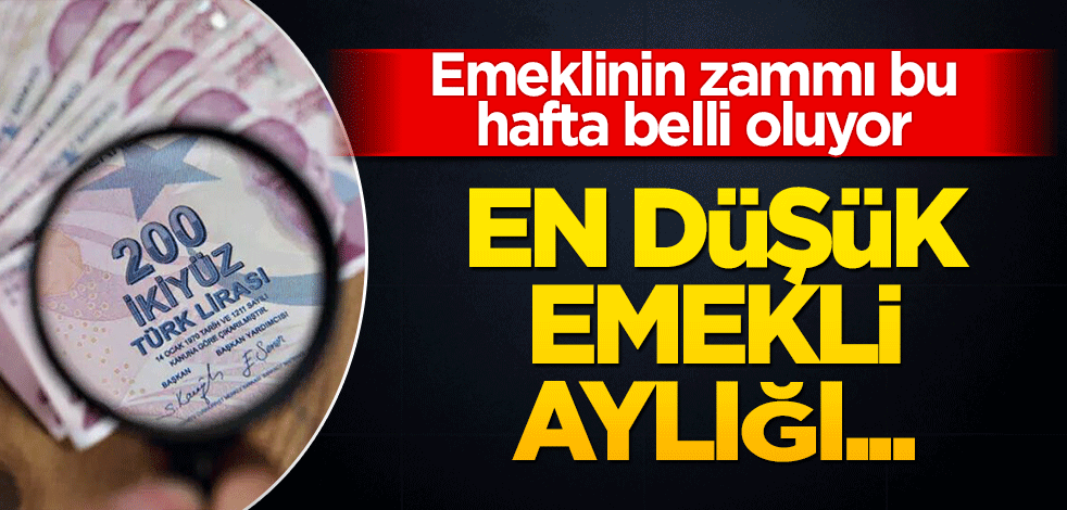Emeklinin zammı bu hafta belli oluyor! En düşük emekli aylığı...